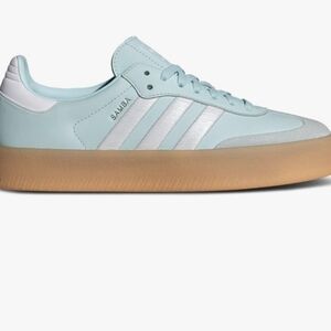Adidas Blue and White Samba Sneakers Womens Size 8
